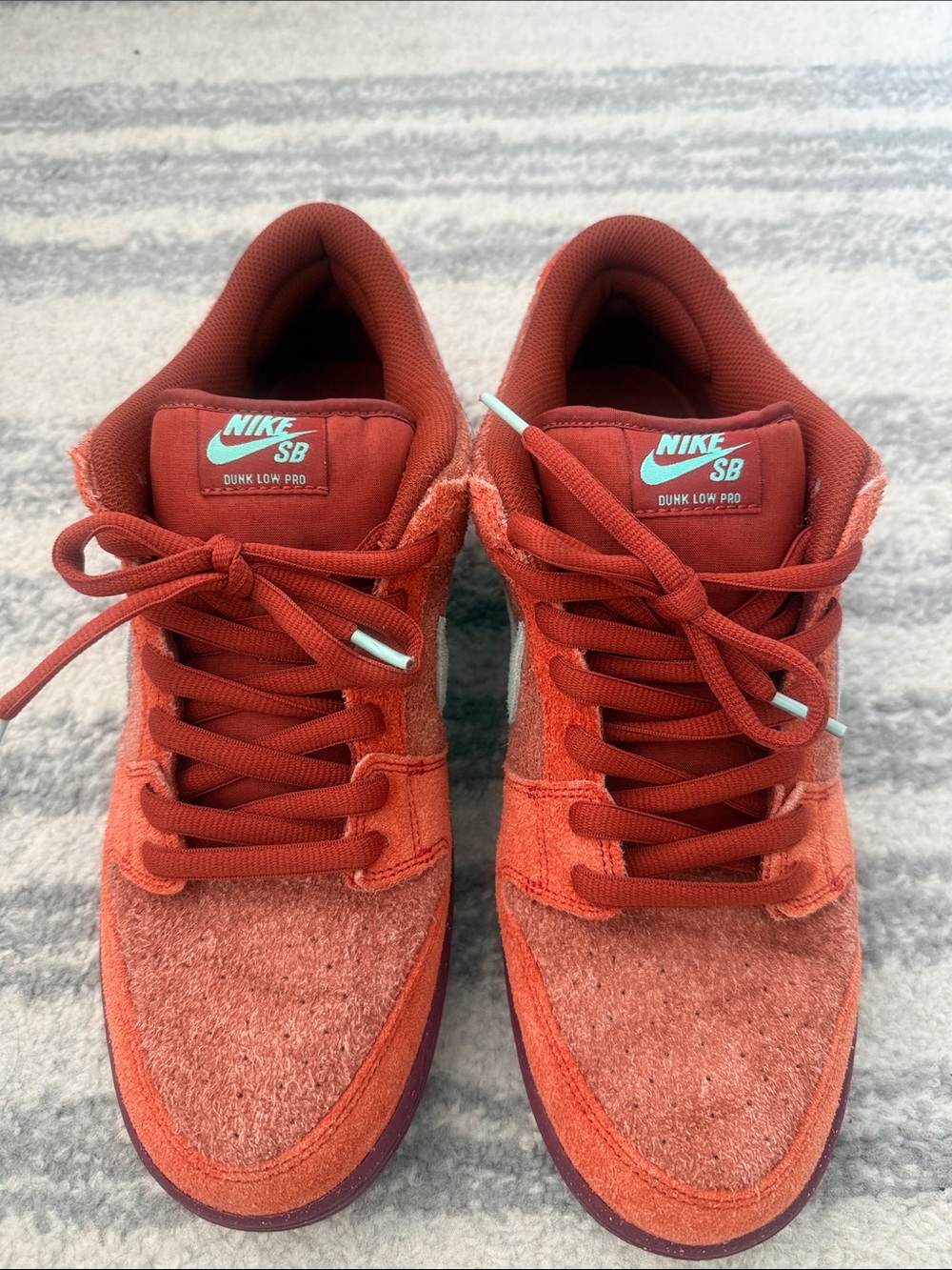 Nike Women's Burnt Orange Suede Lace-Up Sneakers